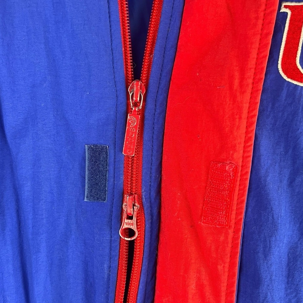 Vintage adidas USA Puffer Coat Red White Blue 3 Stripe‎ XL Team Olympics Soccer - Picture 8 of 12